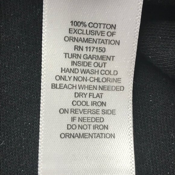 Quaker Factory Women's 1X Top Black Pink Sequins Trim 3/4 Sleeve Preowned - Picture 4 of 11